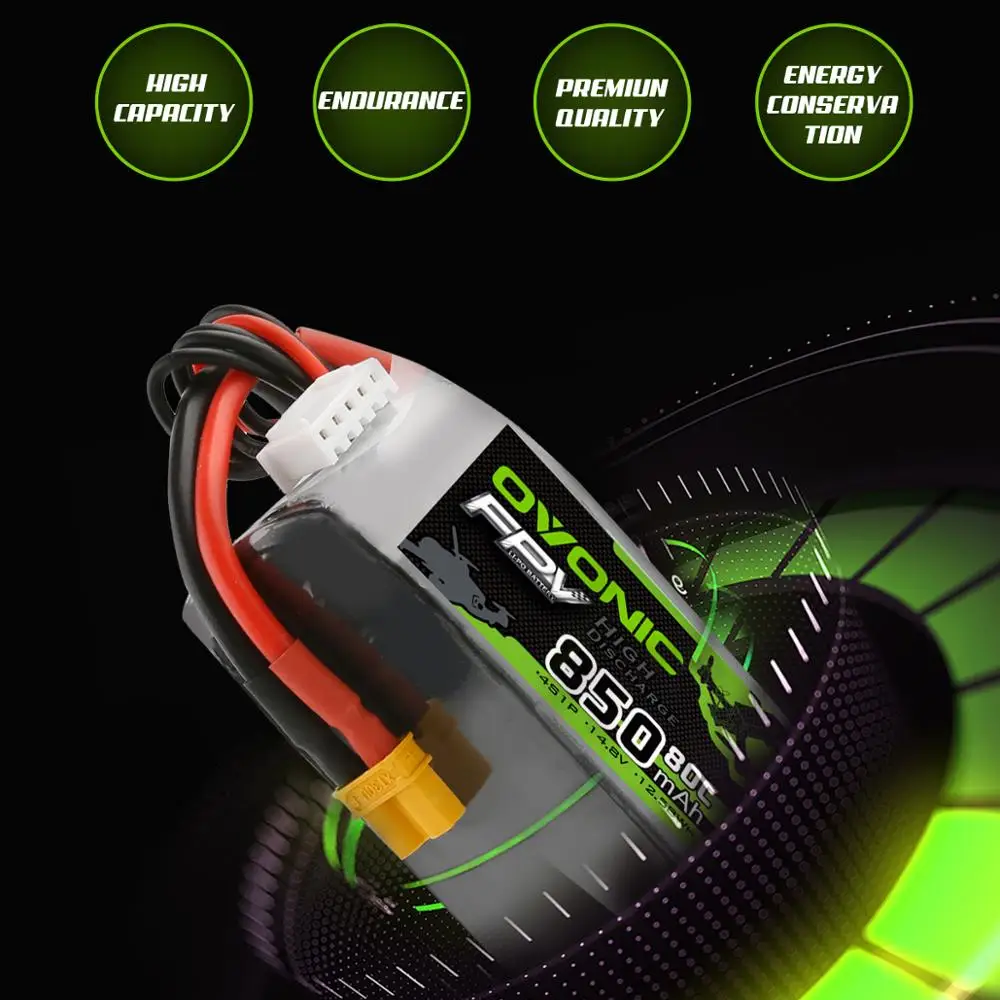Аккумулятор Ovonic LiPo 4S 80C 850 мА/ч батарея Lipo 14 8 в для радиоуправляемых моделей с