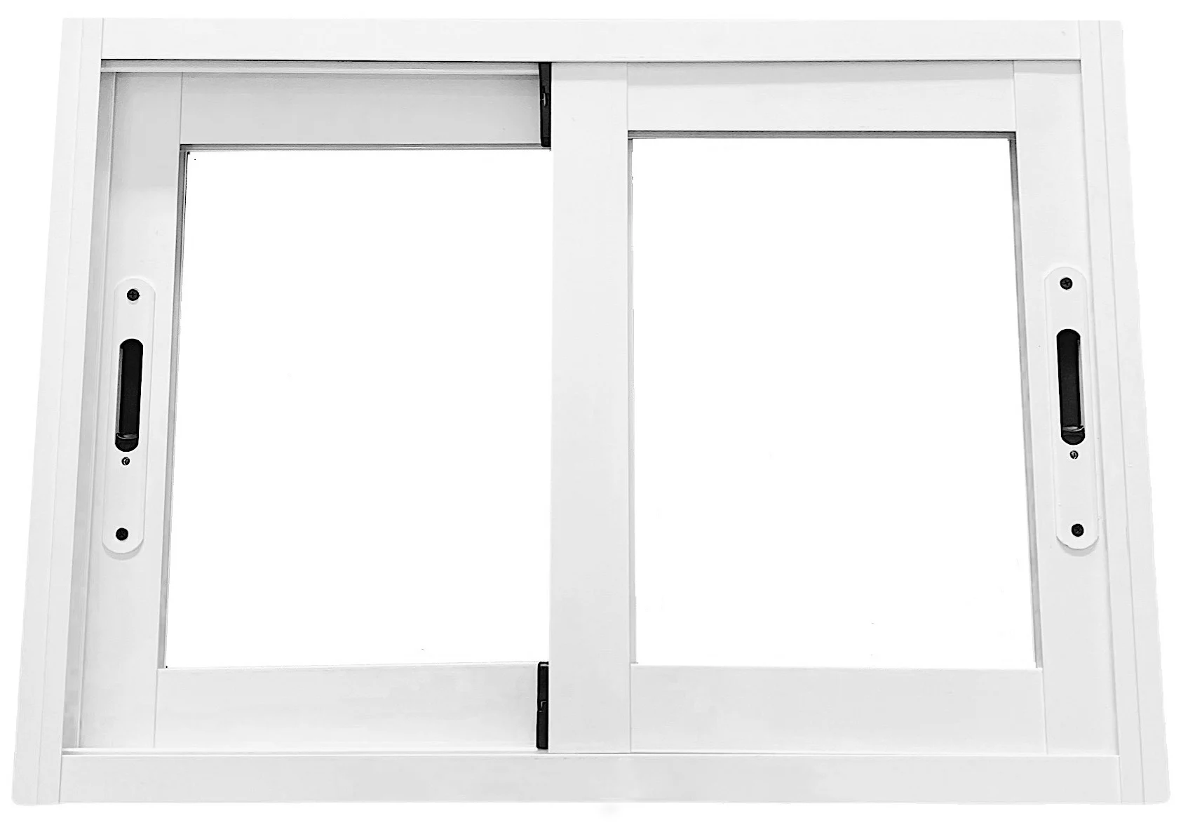 Белое Лакированное алюминиевое раздвижное окно. Размеры ширина 35 см x высота см.