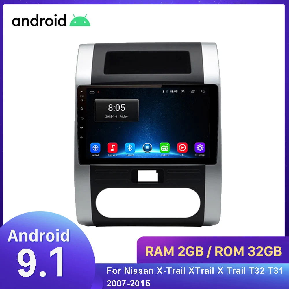 2Din Android 10 1 автомобильный Радио мультимедийный плеер навигация GPS для Nissan X Trail XTrail