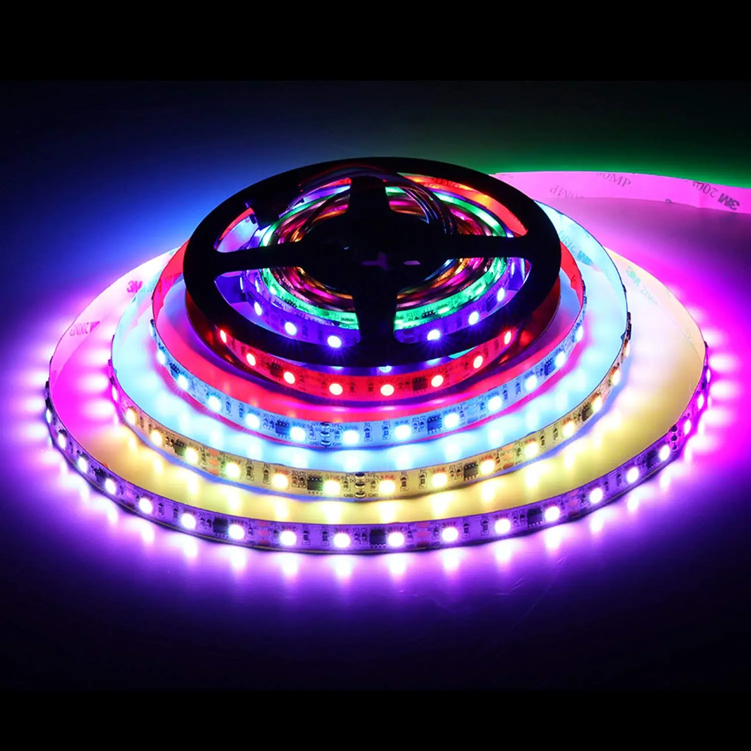 Светодиодная лента с пультом LED RGB 5 метров 12В IP65 | Лампы и освещение