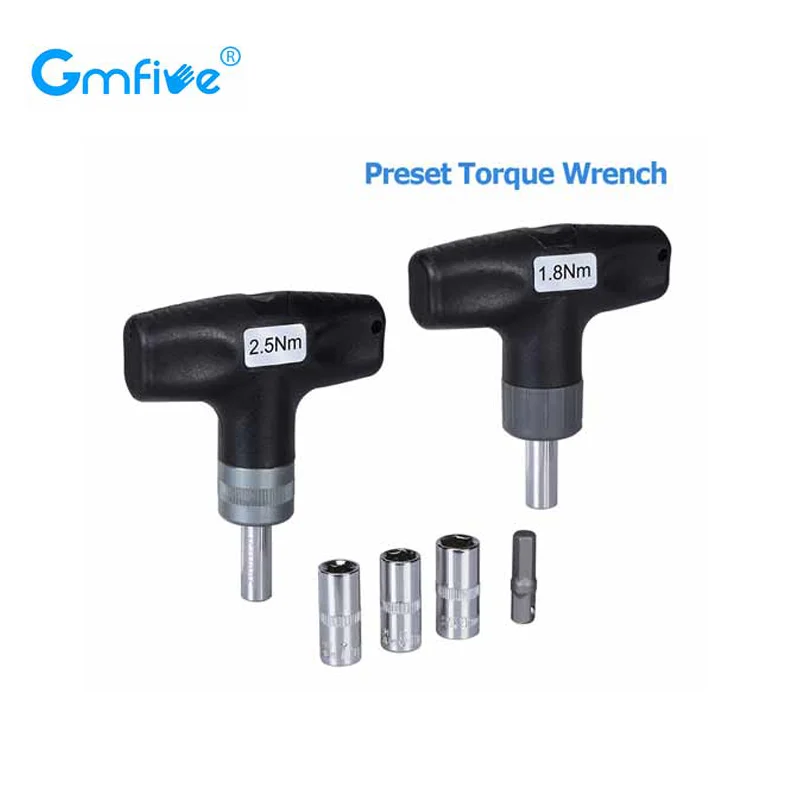 

GmFive Preset Torque Wrench 1.8Nm 2.5Nm Safe and Fast HEX SOCKET 7/ 8/9MM for 3D Printer V6 Volcano MK8 MK10 CR10S Pro Nozzle