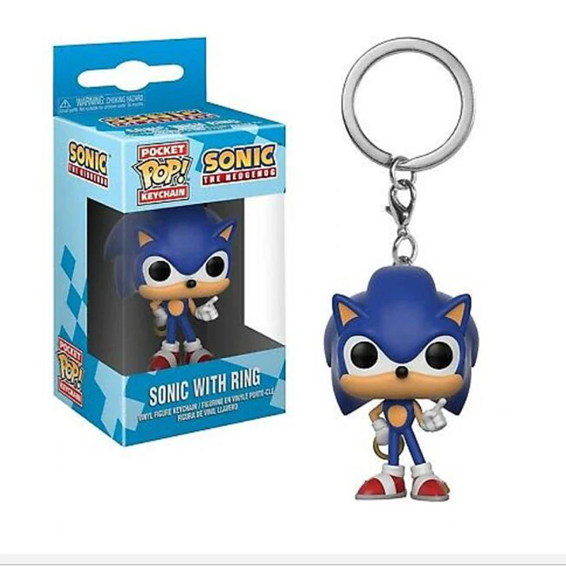 Funko Pop Pocket Sonic With Ring Keychain Action Figure Toy | Figures
