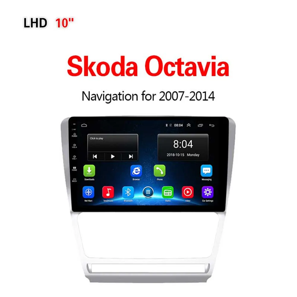 Lionet gps навигация для автомобиля Skoda Octavia 2007-2014 10 1 дюймов LS4001Y | Автомобили и