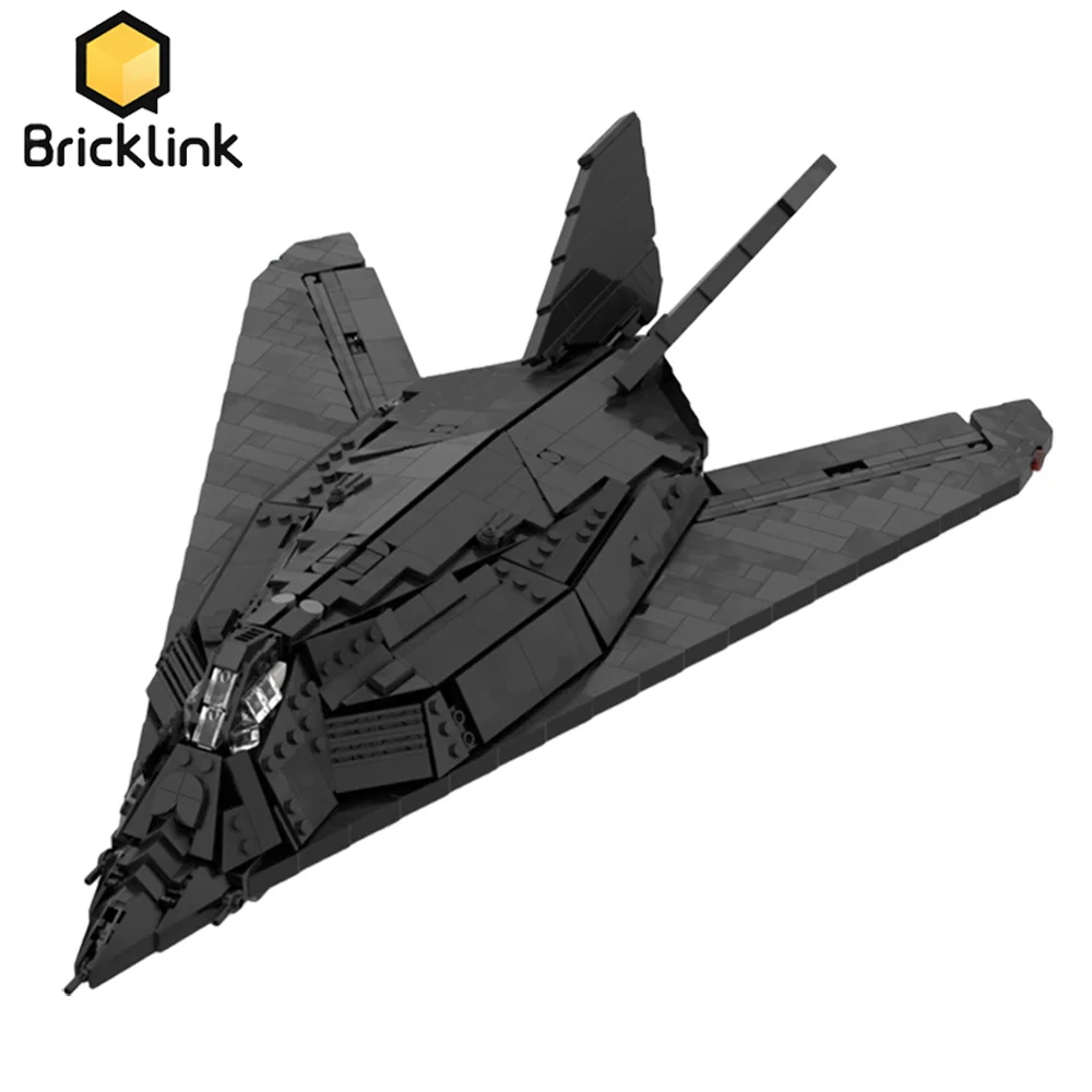 

Модель самолета Bricklink WW2, военный боец, модель корабля Nighthawk Stealth, модель самолета, оружие, строительные блоки, игрушки для детей