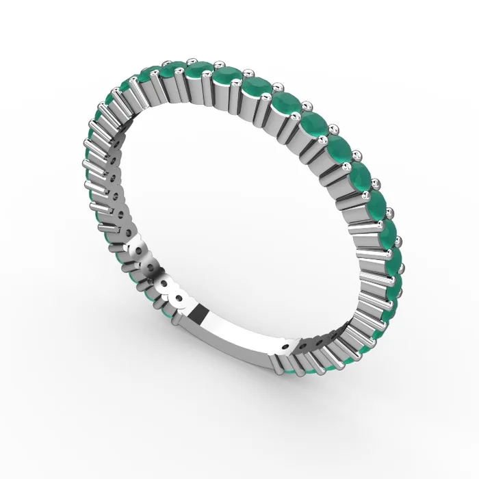 

Adora full round ring 925K Silver with gold plated and rose gold plated options with 15 stone options