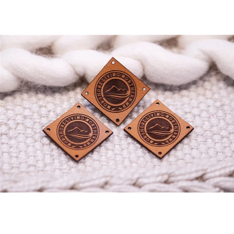 

40pcs Personalized Handmade label for knitting Crochet items Clothing Handcraft labels with Brand Logo Sewing leather name tags