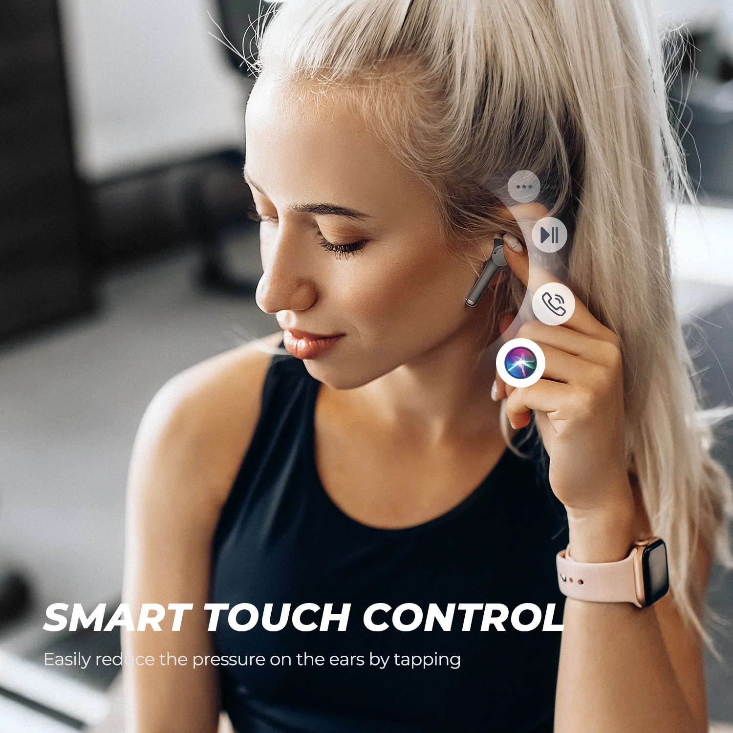 Наушники SoundPEATS TWS Mac JL6973D беспроводные вставные Bluetooth 5.0 Type C d.10мм | Электроника