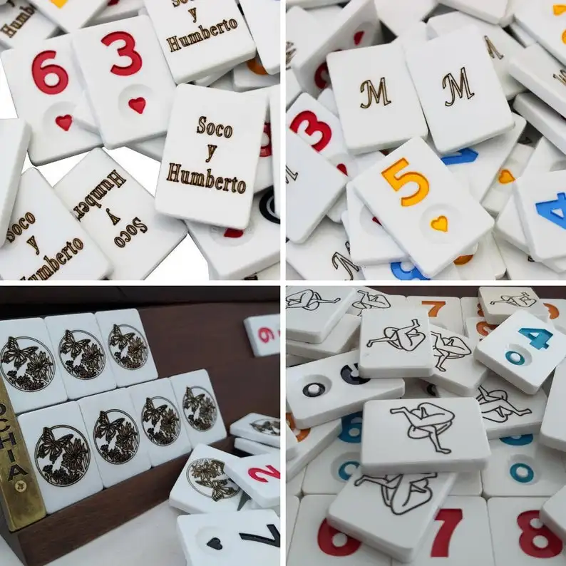 Персонализированный Набор руммовых кубиков руммикуб настольная игра держатели