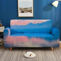 landscape painting magic elastic sofa cove for corner living room lines couch cover non slip magic sofa cover home textiles
