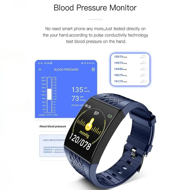 

2020 smart watch Men Blood Pressure smartwatch android Wristbands Fitness Bracelet smart watches Tracke Ergonomic Design New