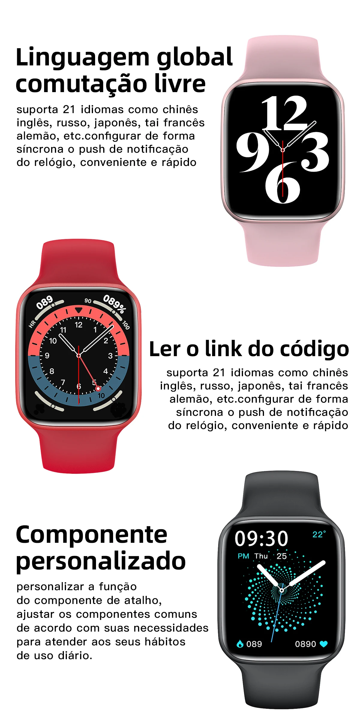Смарт часы MAFAM HW22 /HW22plus 6e 1 75 дюйма HD для Android и ios|Смарт-часы| |
