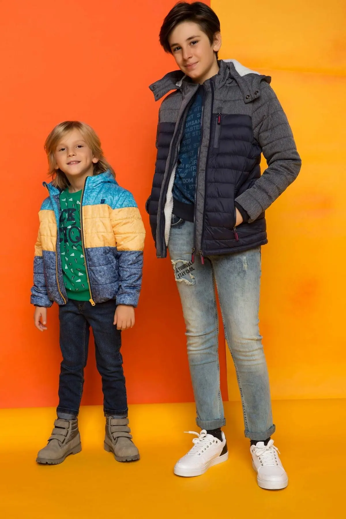 DeFacto/Модная разноцветная куртка в полоску для мальчиков зимние детские куртки