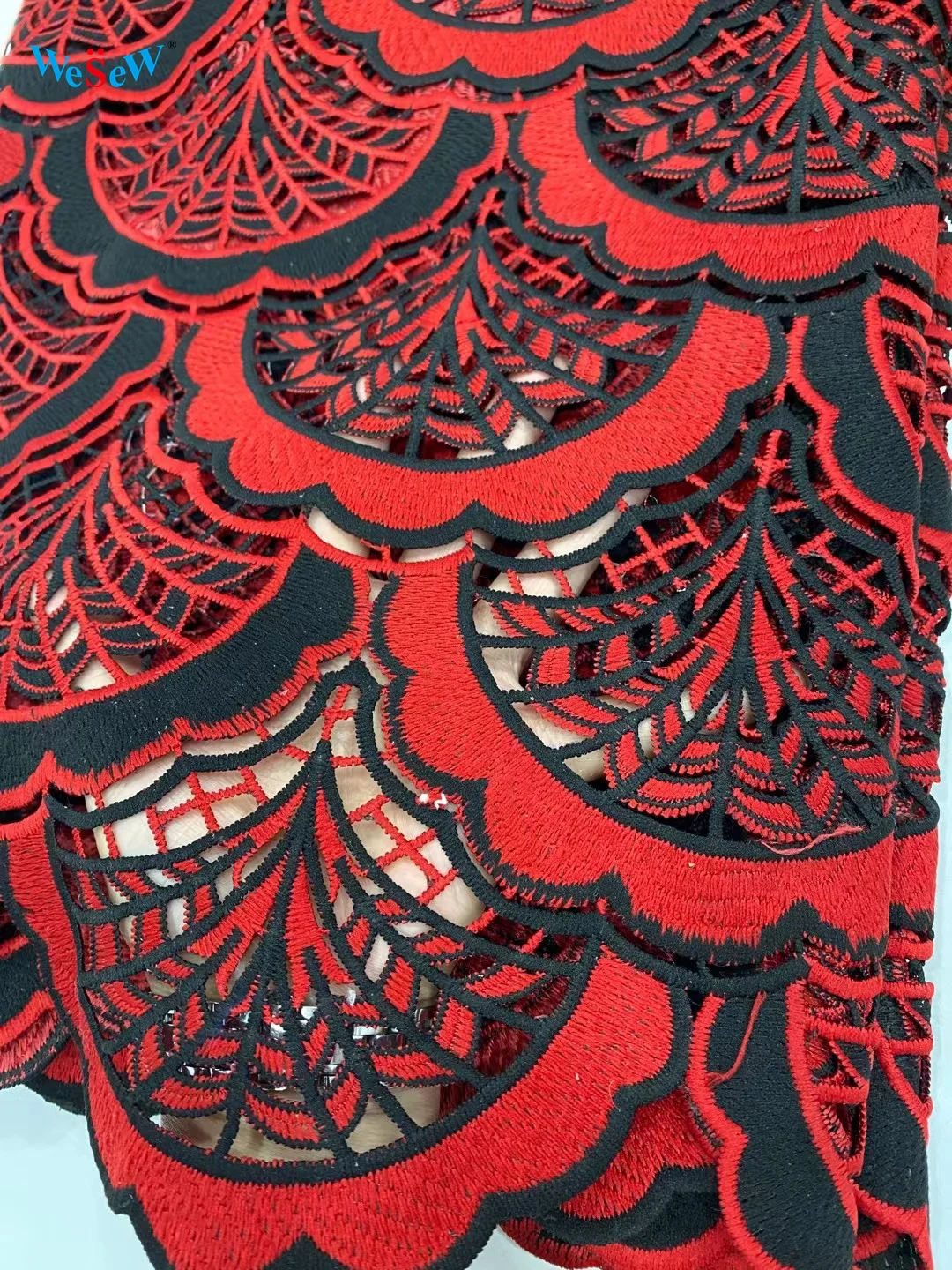 Embroidery Fabric African lace 2021 New Design for Bridal Dress Sewing Guipure Cord 3D Lace 5 Yards SDPG30 | Аксессуары для одежды