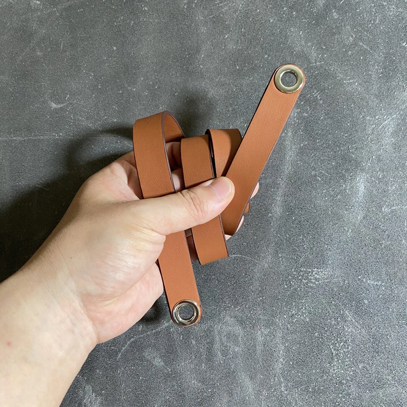 Custom herbag bag shoulder strap bag strap vegetable tanned cowhide swift diagonal shoulder bag strap