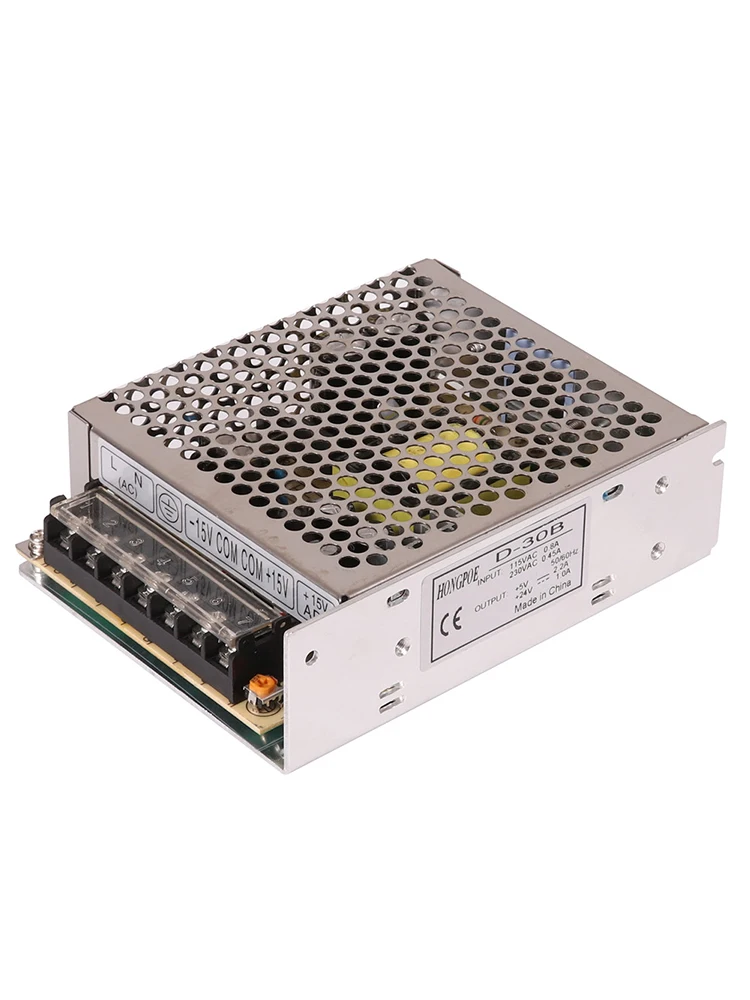 30W Dual-Output 5V 10V 12V 15V 24V Netzteil D-30A 30B D-30C +12V -12V +15V -15V +5V -5V +24V -24V AC100-240V SMPS – Detail 2