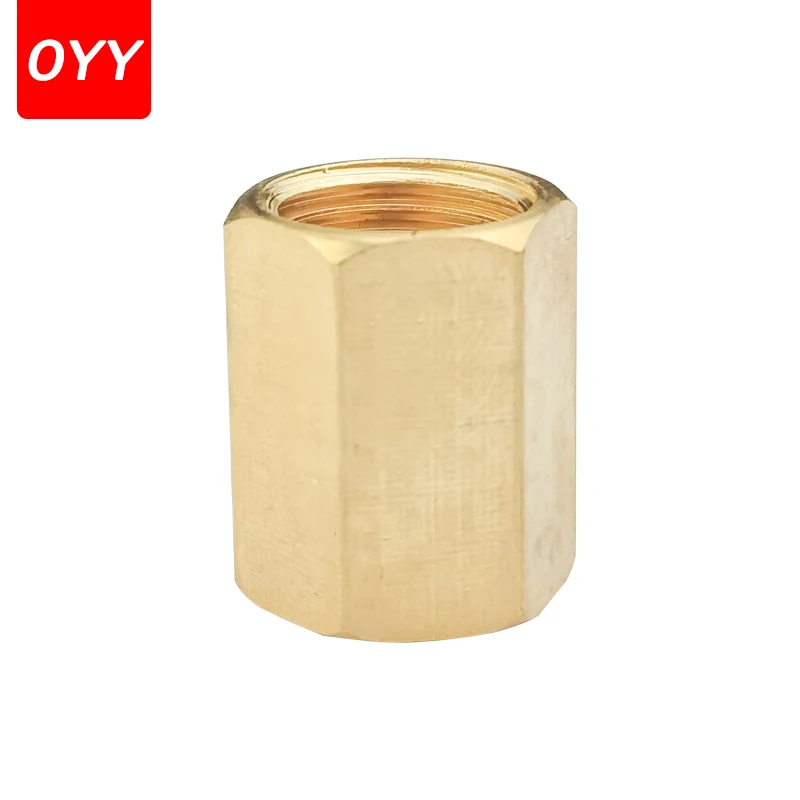 1PCS Brass Pipe Fitting Copper Hose Hex Coupling Coupler Fast Connetor Female Thread 1/8" 1/4" 3/8" 1/2" 3/4" For Water Fuel Gas images - 6