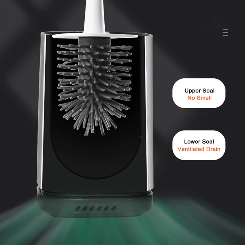 Силиконовая щетка для унитаза ONEUP TPR Настенная или напольная чистки туалета