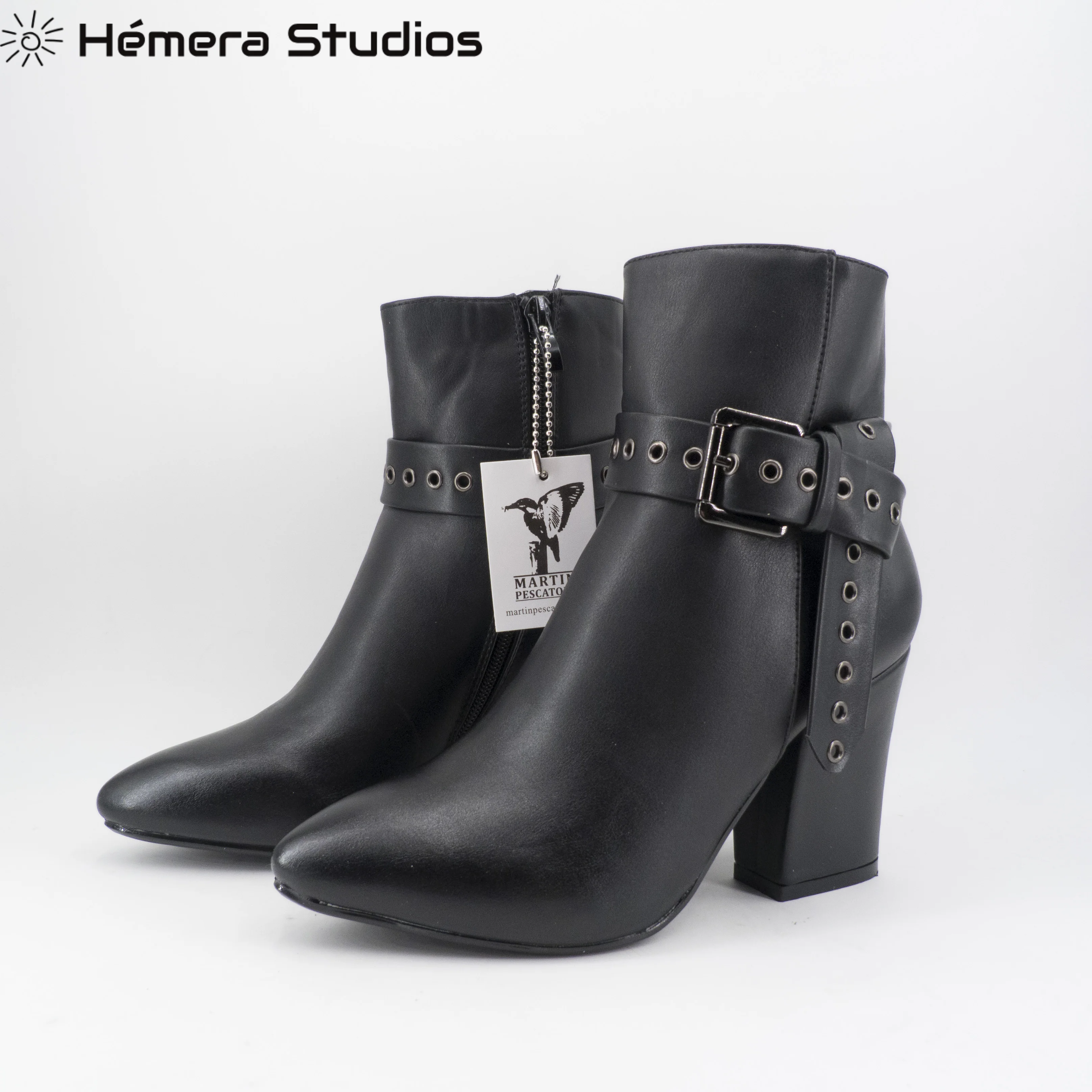 Женские сапоги Hemera Studios 2020 inverno на высоком каблуке молнии ulticolor с бантом|Женские