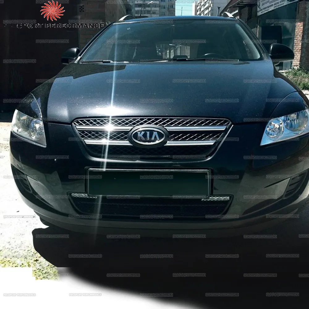 Накладки на фары реснички брови веки для Kia Ceed 2006-2010 ABS пластик тюнинг накладка