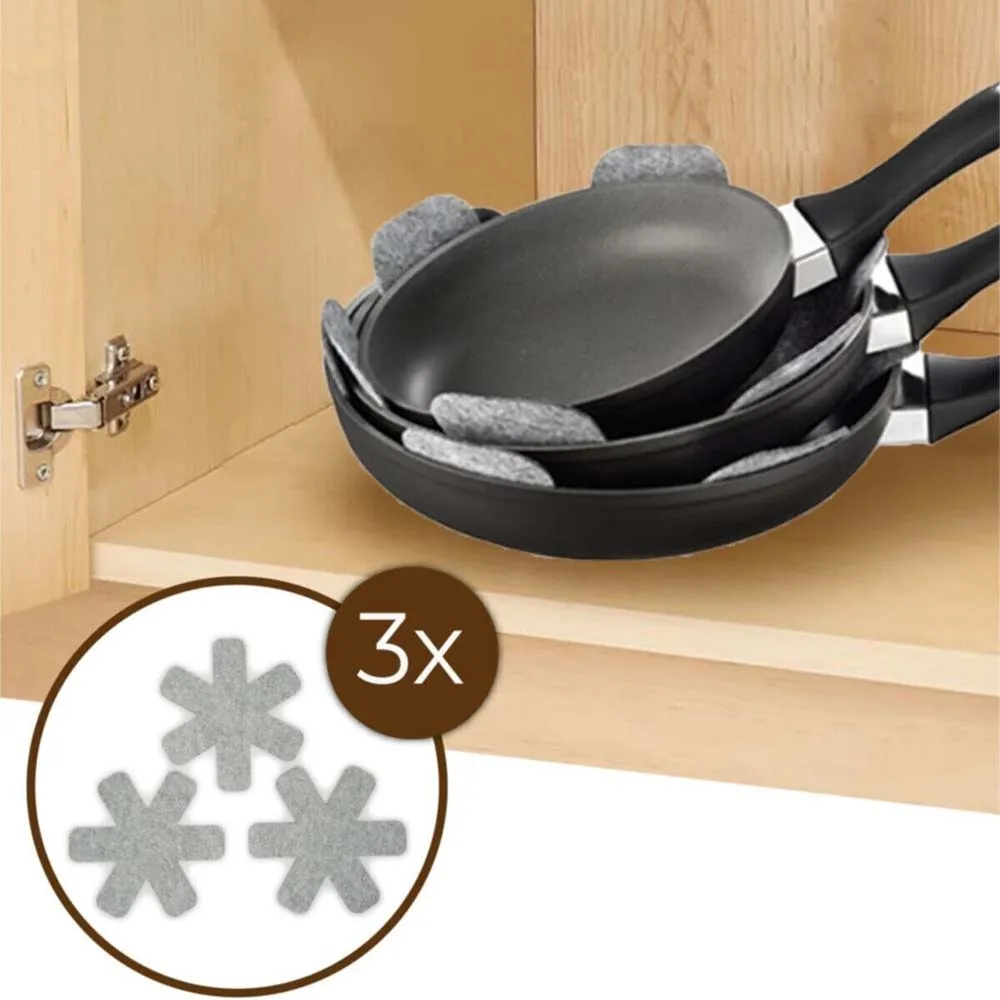 

3 Piece Cookware Pan Protector Scratchproof Felt
