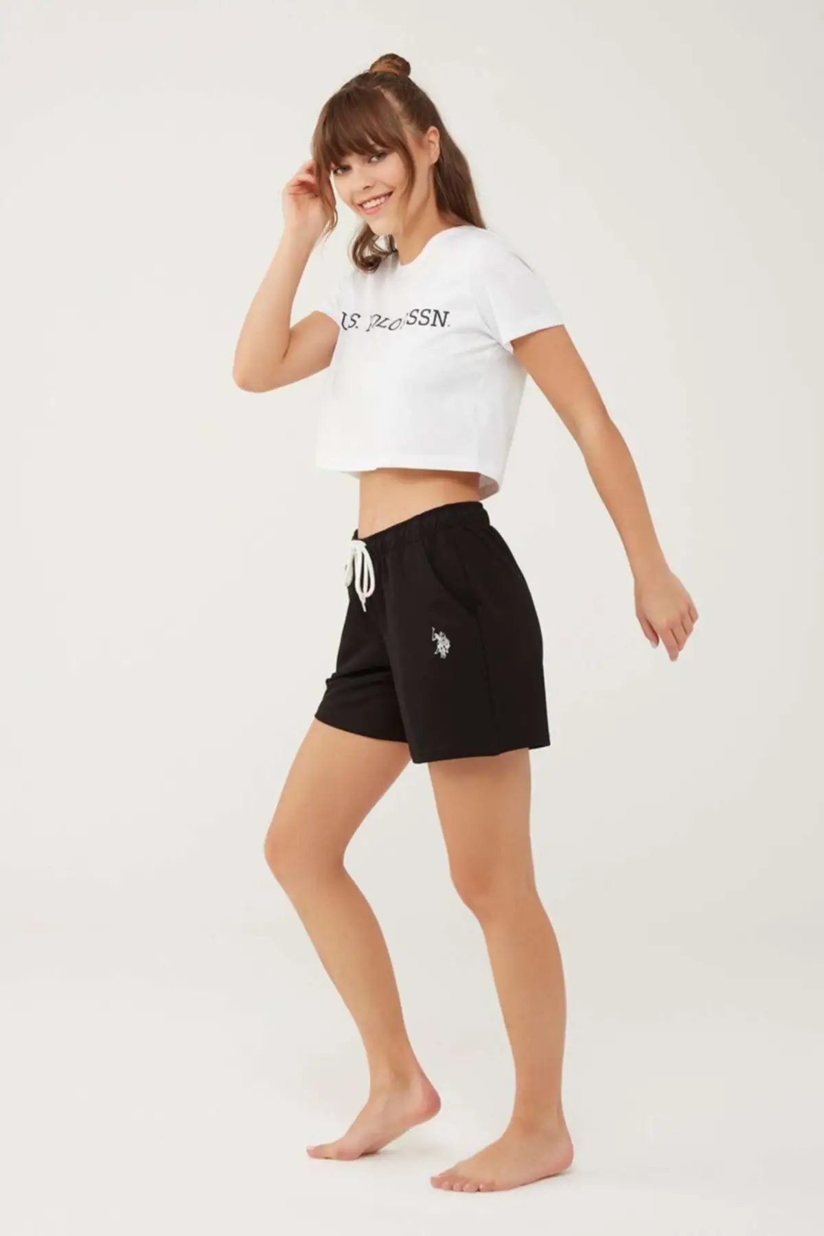 

U.S. POLO ASSN. WOMEN'S CROP SHORTS SUIT NEW COLLECTION 2022!