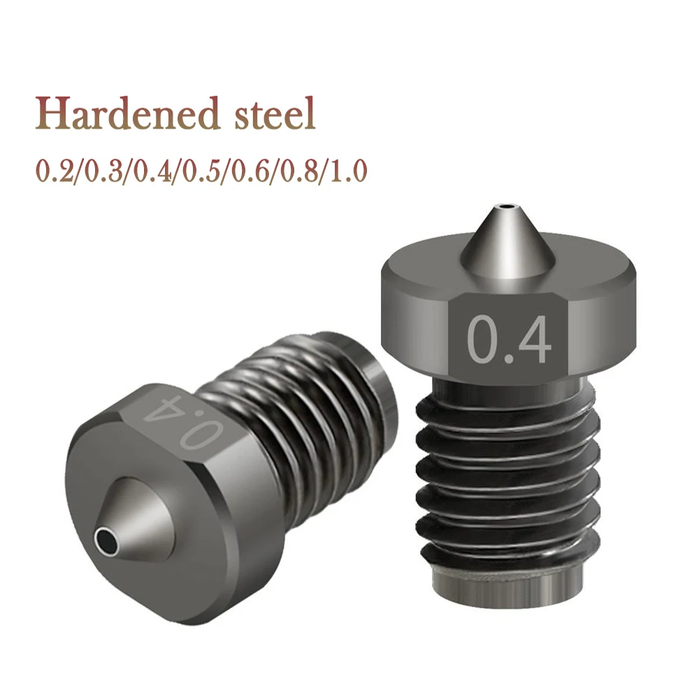 

Top quality Hardened steel V6 Nozzle for 3D Printers hotend 3D Printer Nozzle for E3D hotend titan extruder prusa i3 mk3