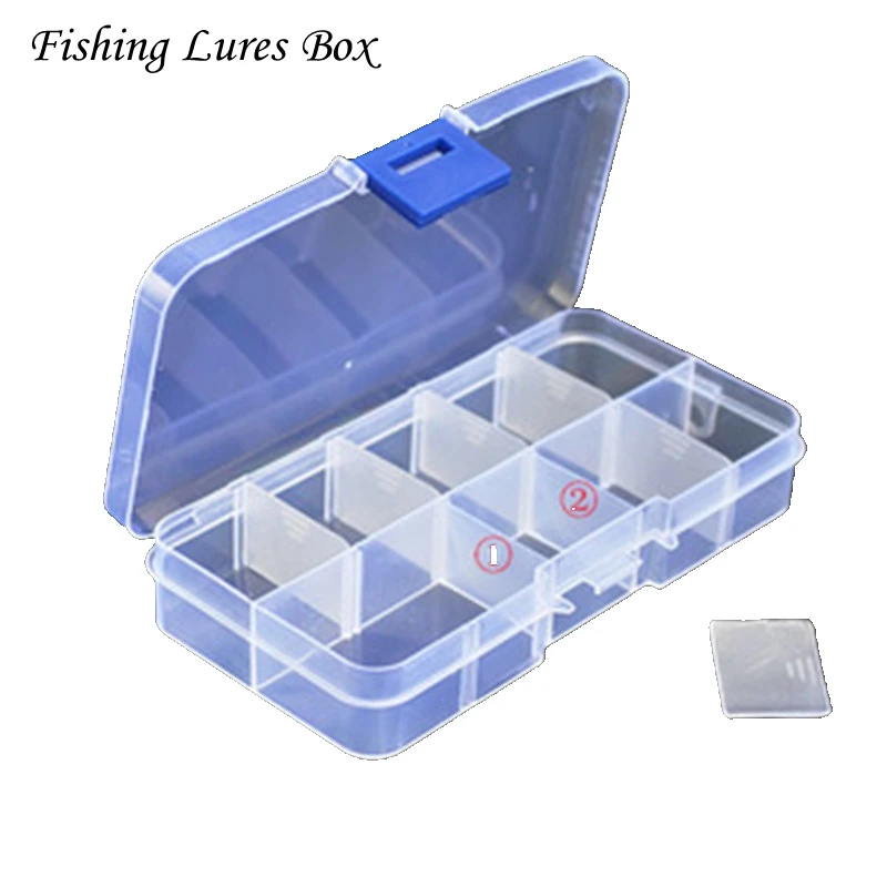 Рыбалка приманка коробка 15 слот съемный ящик для хранения прозрачный