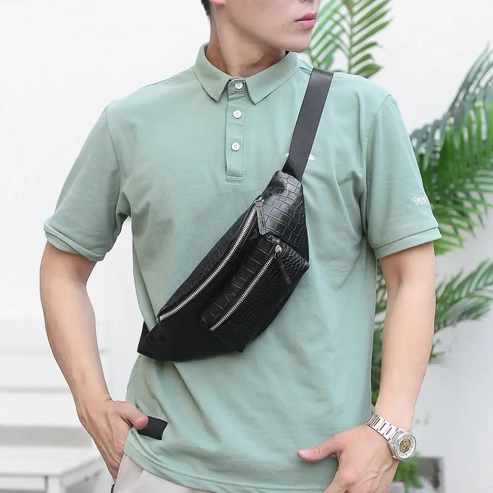 Твердые Цвет плеча Сумки каменный узор Для женщин Для мужчин талии Fanny Pack п из искусственной кожи дорожные нагрудные сумки для телефона