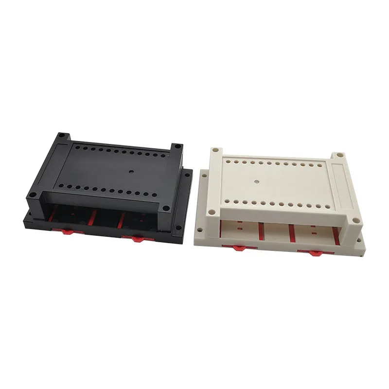 LK-PLC05 Hot Sales ABS PLC Din Rail Plastic Enclosure Electronic Industrial Control Boxes For PCB 145x90x40mm