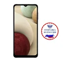 Защитное керамическое стекло-пленка для SAMSUNG A12  A02s, черная рамка, 2 шт. с отступом от краев