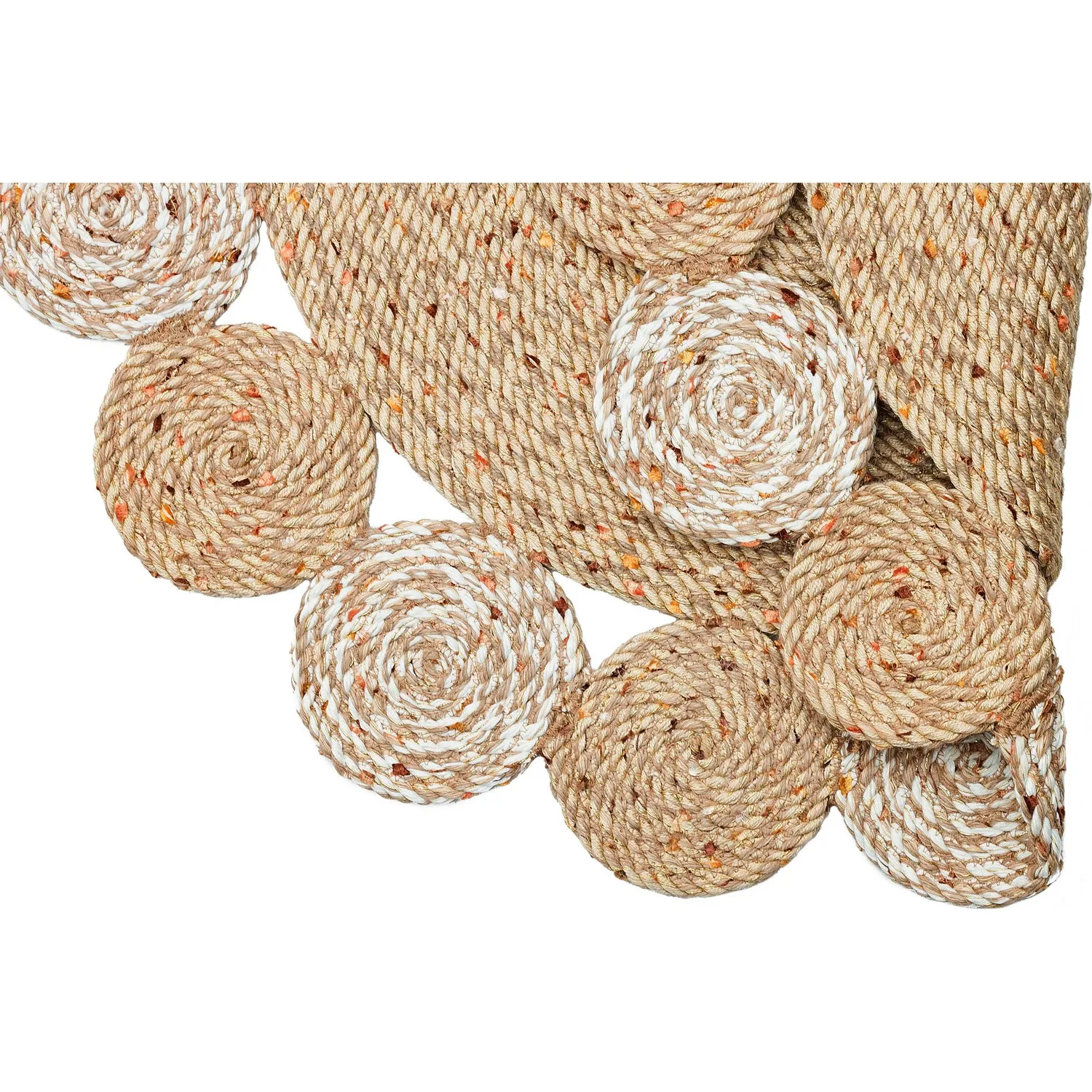 

Eco Carpet Patna Natural Jute Carpet Round Hand Woven Knitted Straw Rug