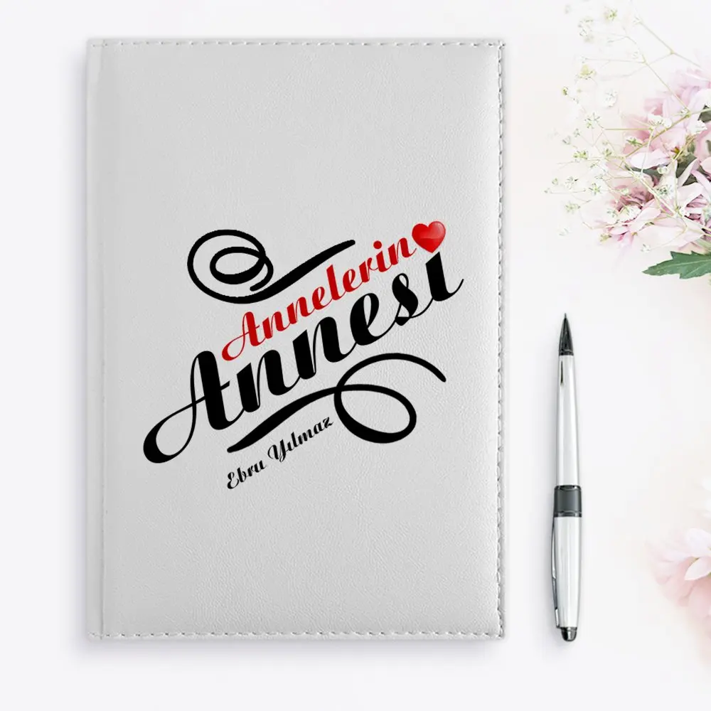 

Personalized Mothers Mother Design 2020 White Leather Organizer-1