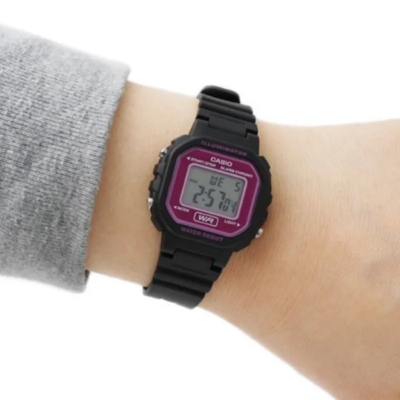 Женские Оригинальные часы Casio в стиле ретро водонепроницаемые цифровые