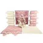 Кухонное полотенце 100 хлопок вилла кружевное роскошное турецкое полотенце s вышитая розовая белая 30x50 см мягкая бархатная домашняя Подарочная кружевная посуда