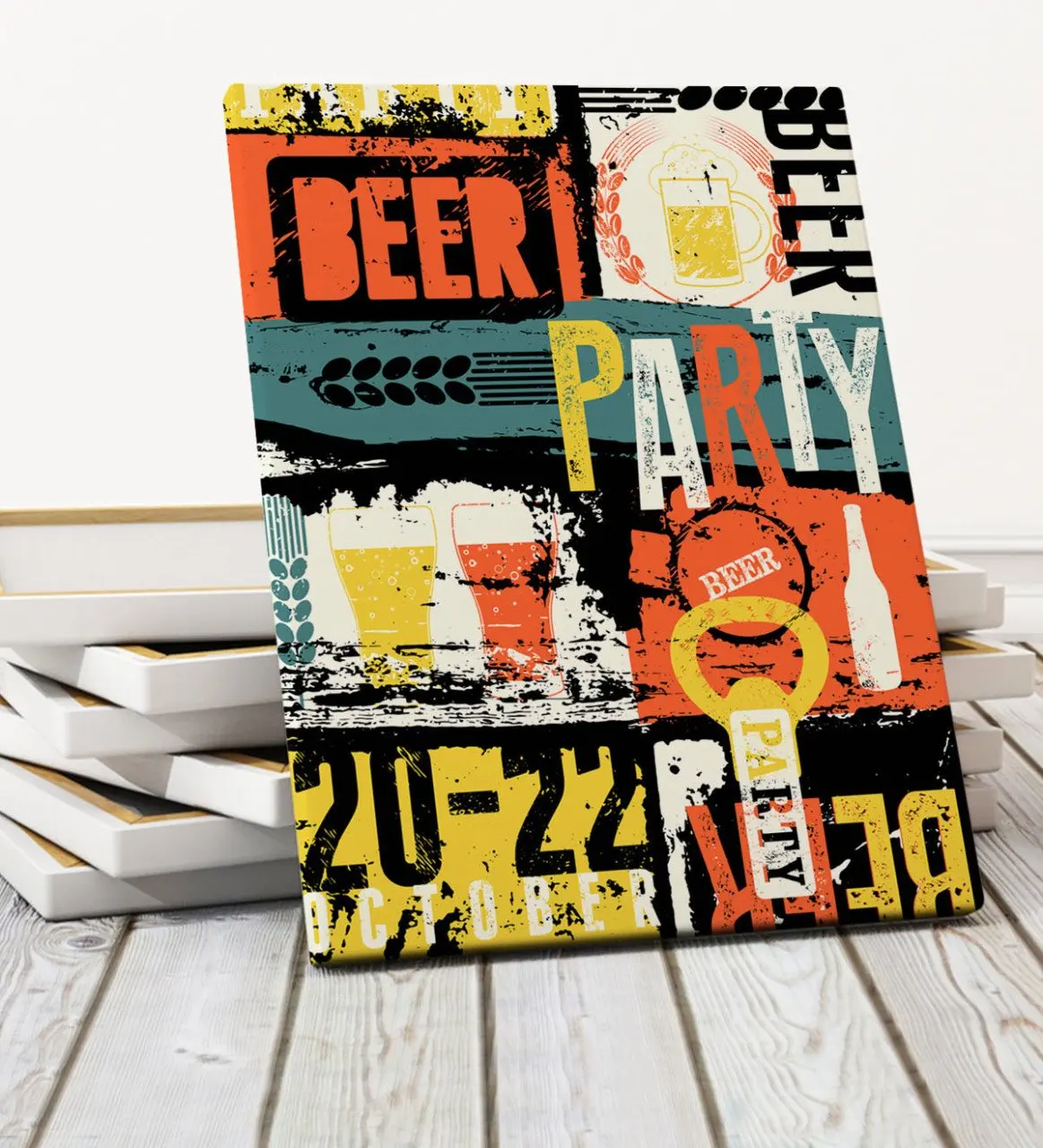 

Beer Festival Design Canvas Print (50x70 cm.) 2 gift Home Decoration Special Design Home Office Business Place Quality Suitable