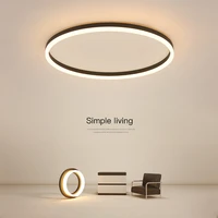 2021 led ceiling lights for living room dining room bedroom nordic black ceiling lamp with remote control luminarias para teto