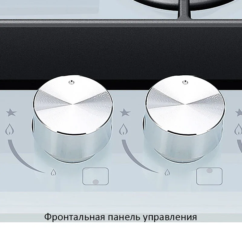 Варочная поверхность HIBERG VM 9055 W встраиваемая газовая закаленное стекло 90 см