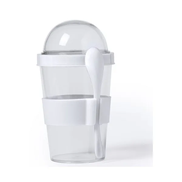 Стекло с крышкой и ложкой (420 мл) 145572 | Дом сад