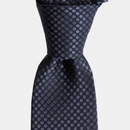 

Anthracite Polka Dot Black Silk Tie 67824946