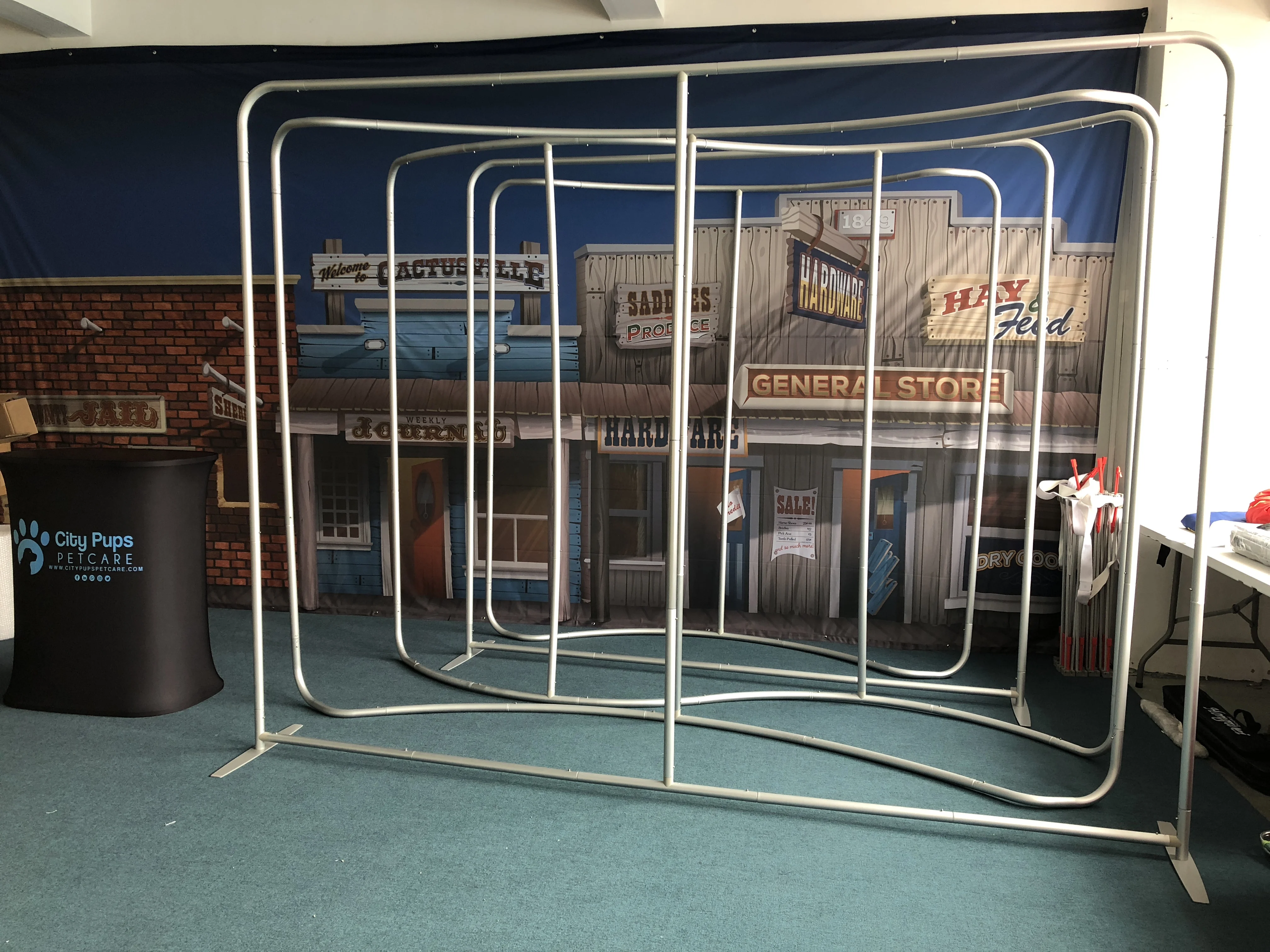 Оптовая торговля алюминиевый Натяжной ткани рекламы портативный выставочный