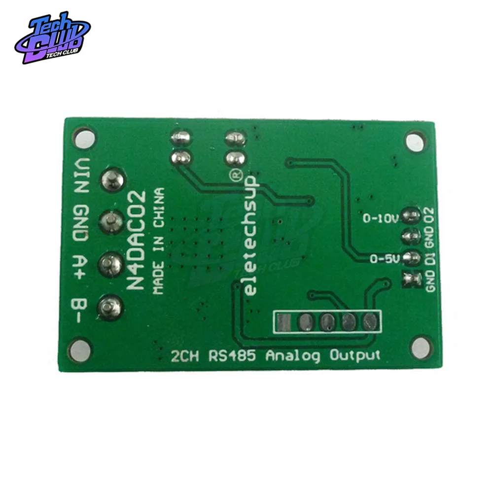 Новый аналоговый преобразователь напряжения 2CH модуль DAC 0 5V 10V PWM В напряжение RS485