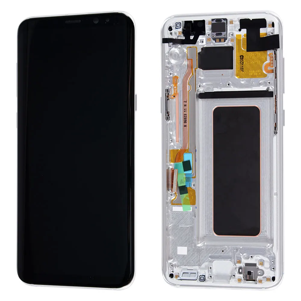 S9Plus Gray Ori для samsung Galaxy S9 Plus G965F G965U G965W AMOLED дисплей с кодирующий преобразователь сенсорного экрана в сборе запасные части - Цвет: S9Plus Gray