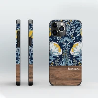 william morris wood grain phone case for iphone 13 13 pro 12 12 pro max 11 iphone xr 8 7 plus customable phone cover