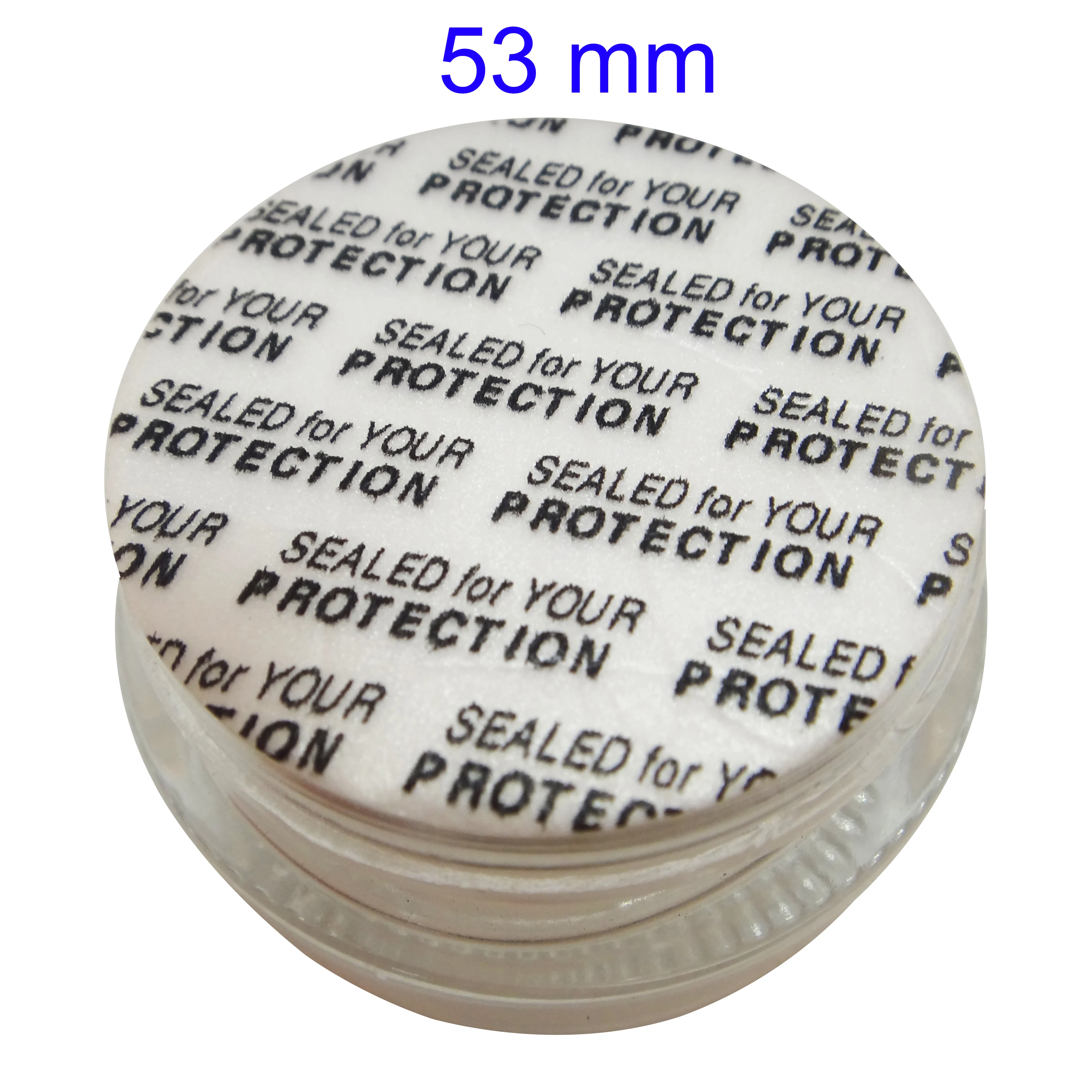 53 mm Press and Seal Safety Liners -Tamper Foam Bottles &amp Jars -Lot of 50 |
