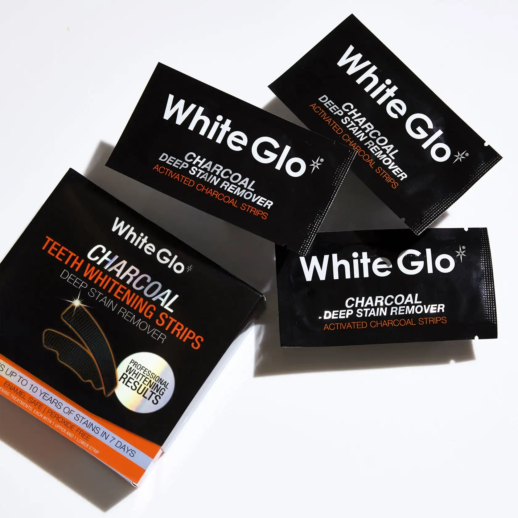Strips whitening White Glo bright nights charcoal No. 5 w8212 | Tooth products