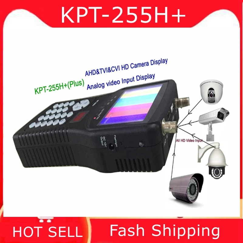 

[Genuine] KPT-255H+ AHD TVI CVI DVB-S2 Digital Satellite Finder Meter CCTV camera lcd backlight kpt-255H plus