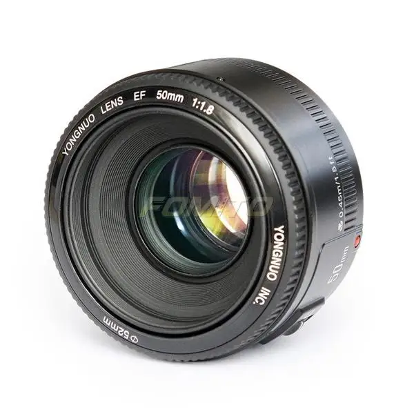 Оптовая продажа YONGNUO YN50mm F1.8 объектив с большой апертурой автофокусом 50 мм/f1.8 для