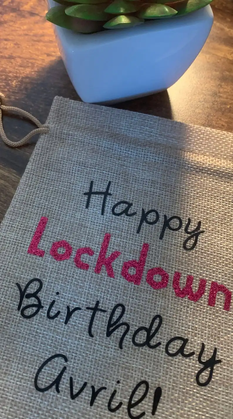 

Personalised Lockdown Birthday Gift Bag