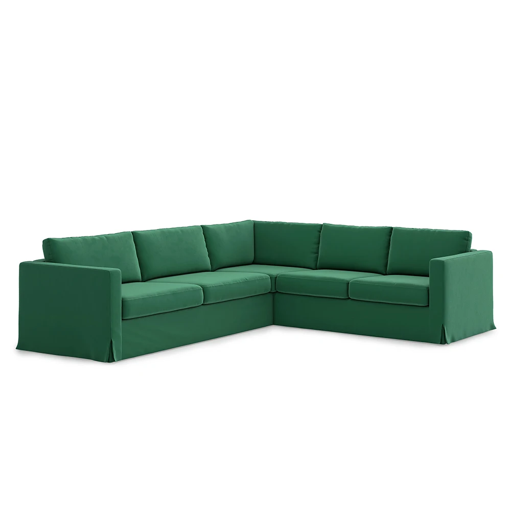 Karlstad Corner Long Skirt Sofa 3+2 Cover - | Дом и сад