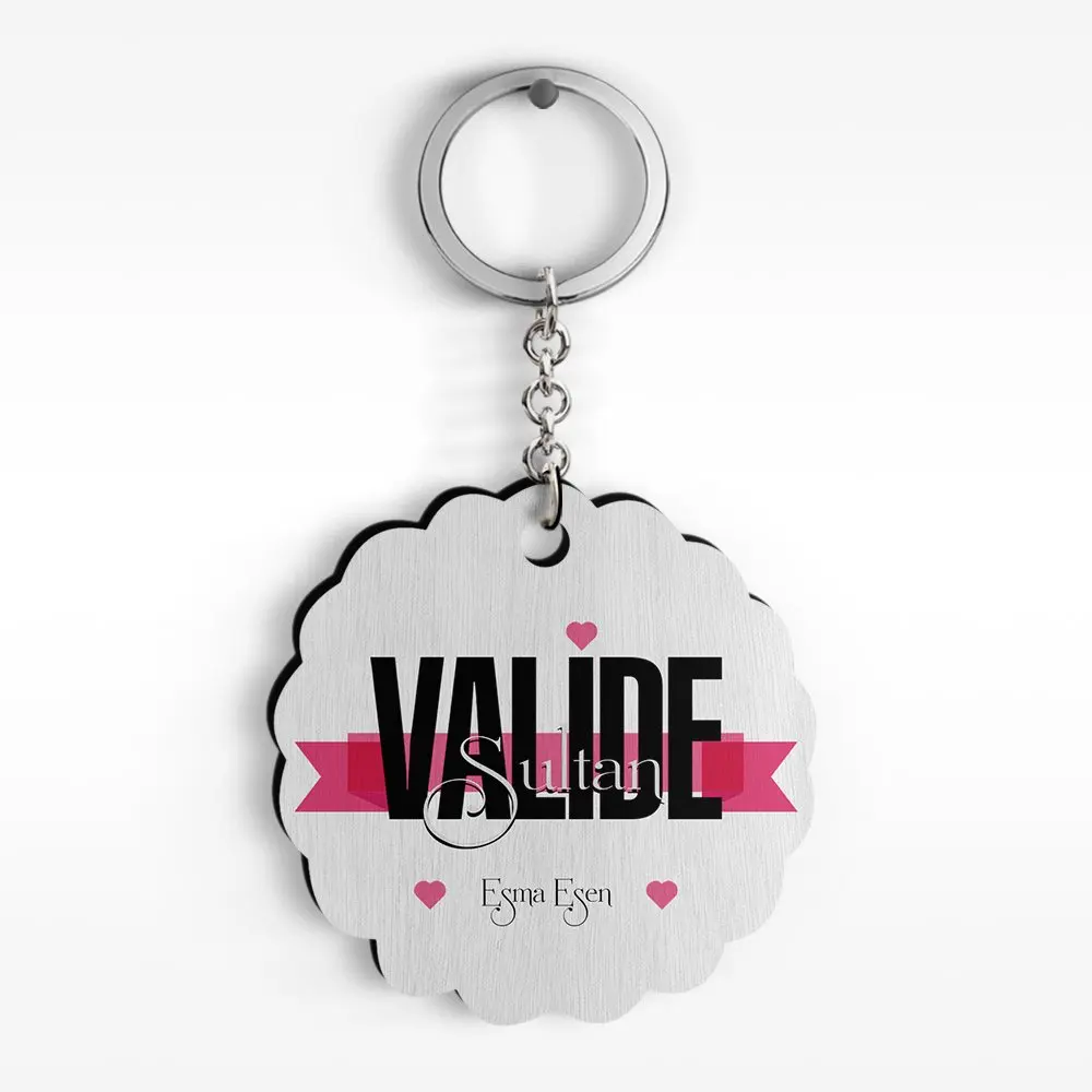

Персонализированные Valide Султан предназначен древесины Keychain-1